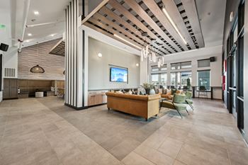 Resident lounge with coffee bar